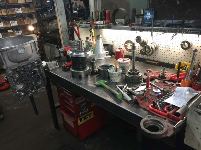Suspension work at Tri-County Transmissions